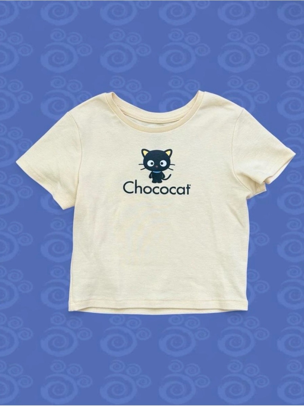Sanrio Chococat Cream Baby Tee XS Soft Cream Kawaii
Crop Top
